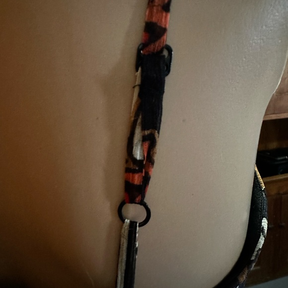 Beautiful pleated silk slip dress with unique pattern and trim - Picture 4 of 10